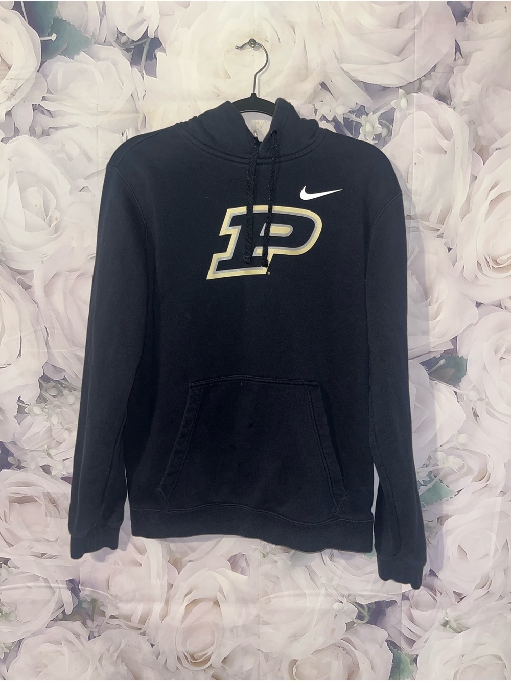 Nike Purdue University Boilermakers Black Pullover Men’s Hoodie Size Medium